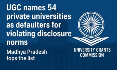 “UGC names 54 private universities as defaulters for violating disclosure norms — Madhya Pradesh tops the list”