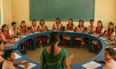 Tamil Nadu students now sit in U-shaped classrooms, ending the backbencher culture and boosting participation. (AI Generated)
