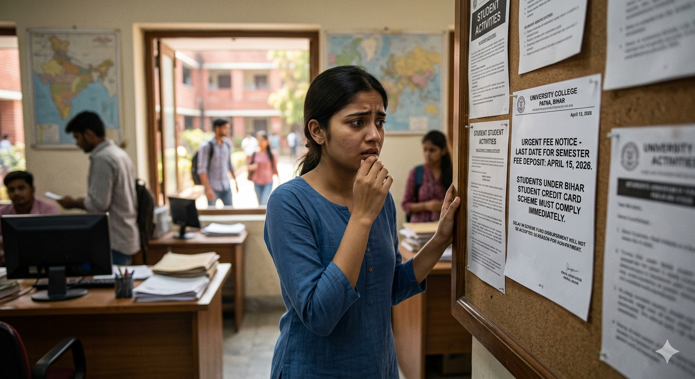 Bihar students face academic crisis as Credit Card funds are delayed (Visual representation)