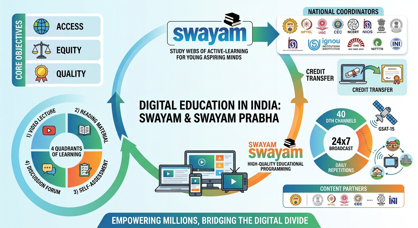 SWAYAM and SWAYAM PRABHA: The Two Pillars of India's Digital Education Revolution
